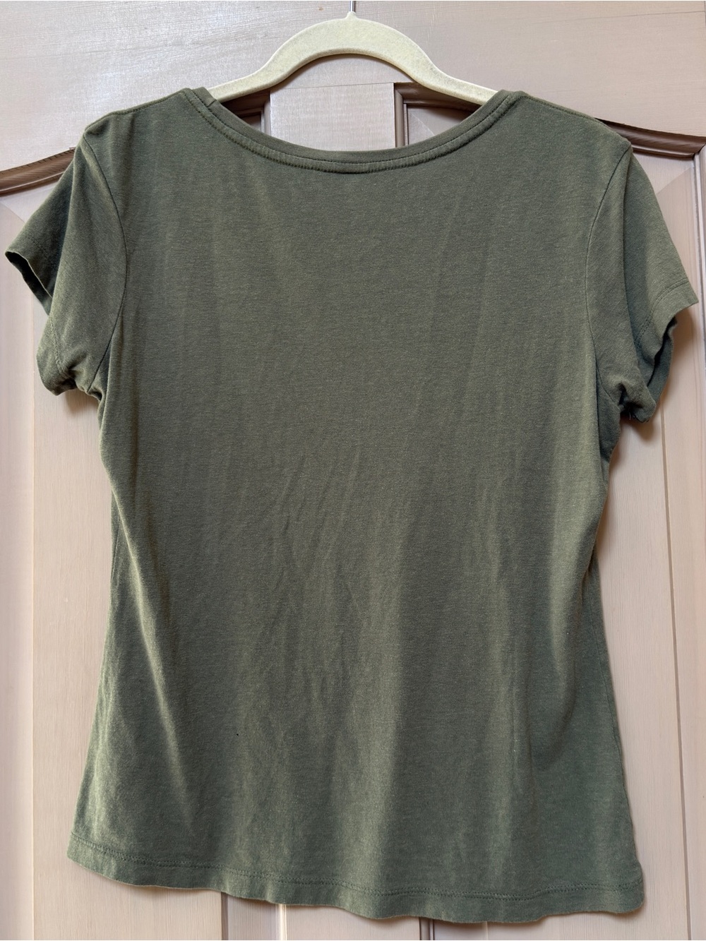 ONNO Olive Green Bamboo Crewneck T-Shirt Size Small - Picture 4 of 4